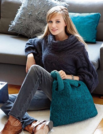 TASCHE Feltro Fashion Nodo + Feltro von Lana Grossa
